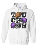 Hoodie White Touchdown Stacked 2