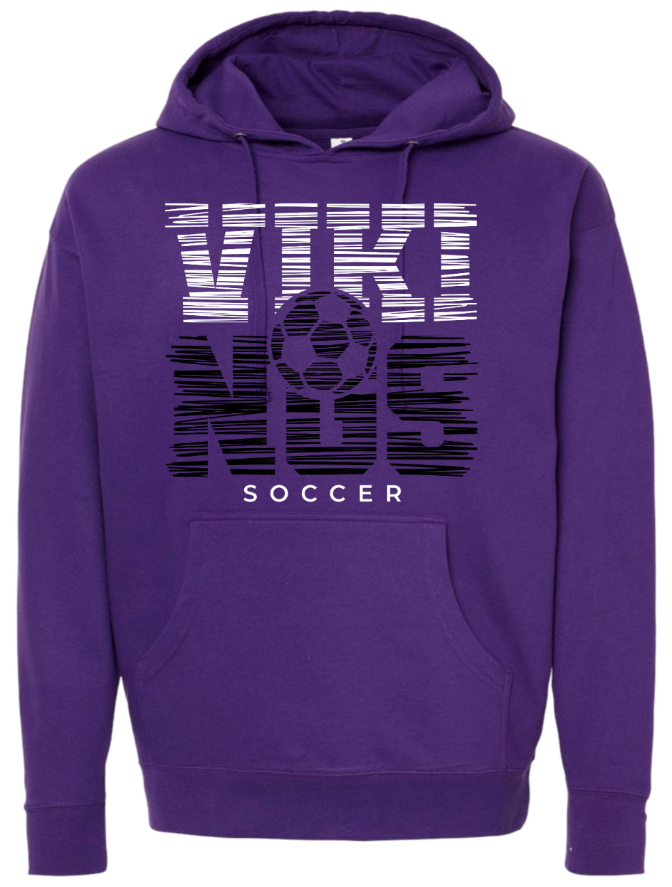 Hoodie Purple Viking White Noise 14