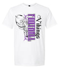 T-Shirt White Viking Pinstripe