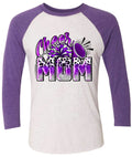 Long Sleeve 3/4 sleeve Cheer Mom Leopard