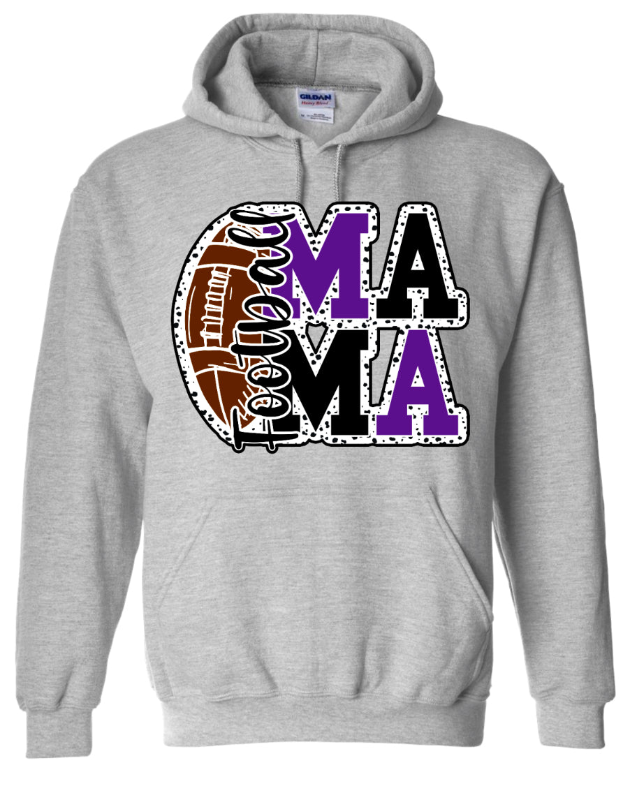 Hoodie Sport Grey Football Mama Stacked