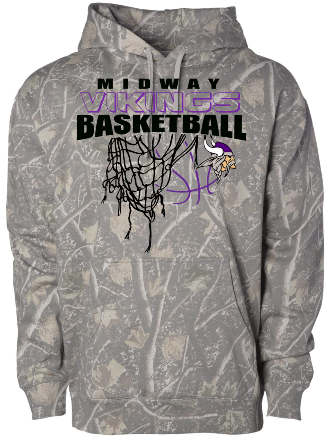 Hoodie Midway Vikings Net Deadwood Camo