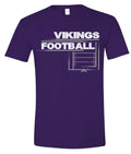T-Shirt Purple Field Football
