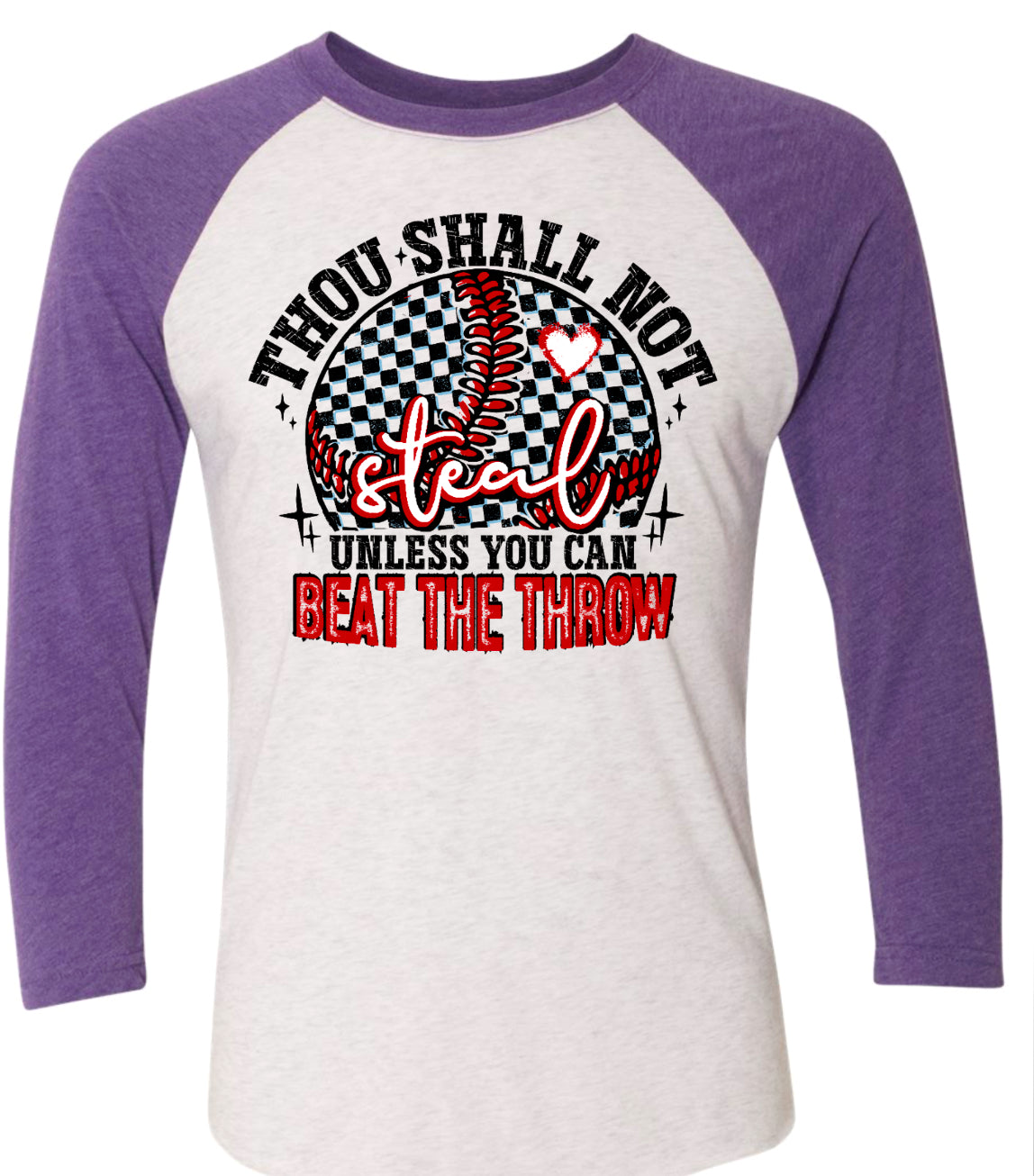 Long Sleeve 3/4 Sleeve Thou Shall Not Steal 5