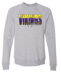 Crew Neck Grey Softball Glitter Fade 3