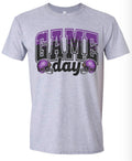 T-Shirt Sport Grey purple/black fade Game Day