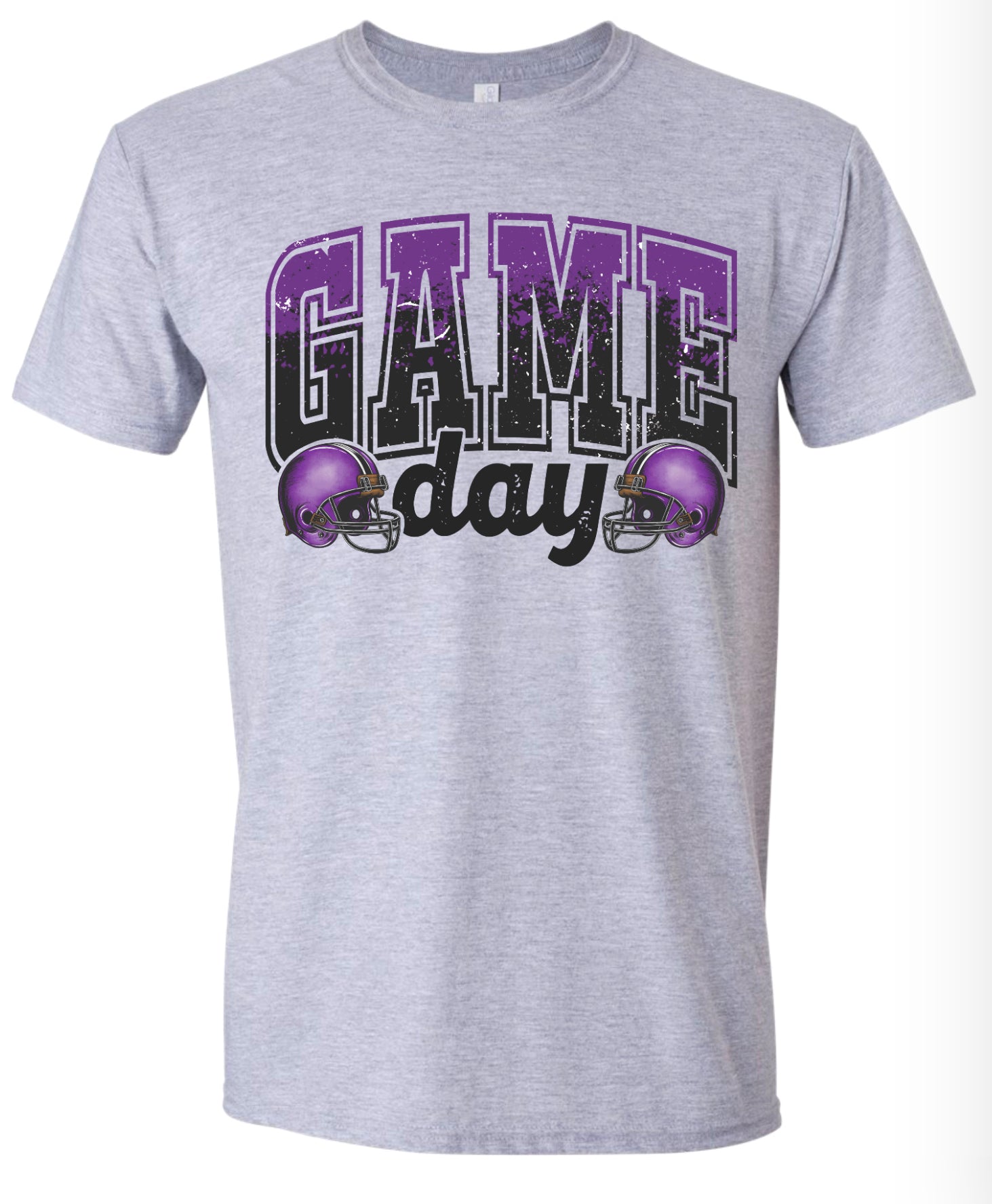 T-Shirt Sport Grey purple/black fade Game Day