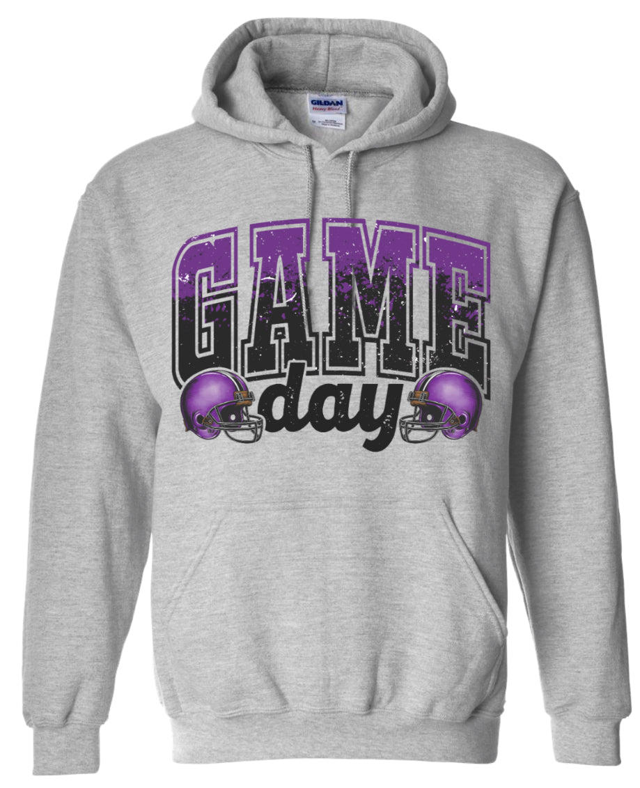 Hoodie Sport Grey purple/black fade Game Day