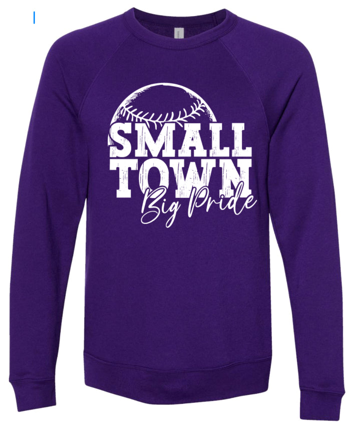 Crew Neck Purple Small Town 10