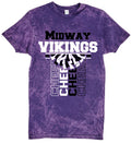 T-Shirt Purple Acid Vert Cheer Banner