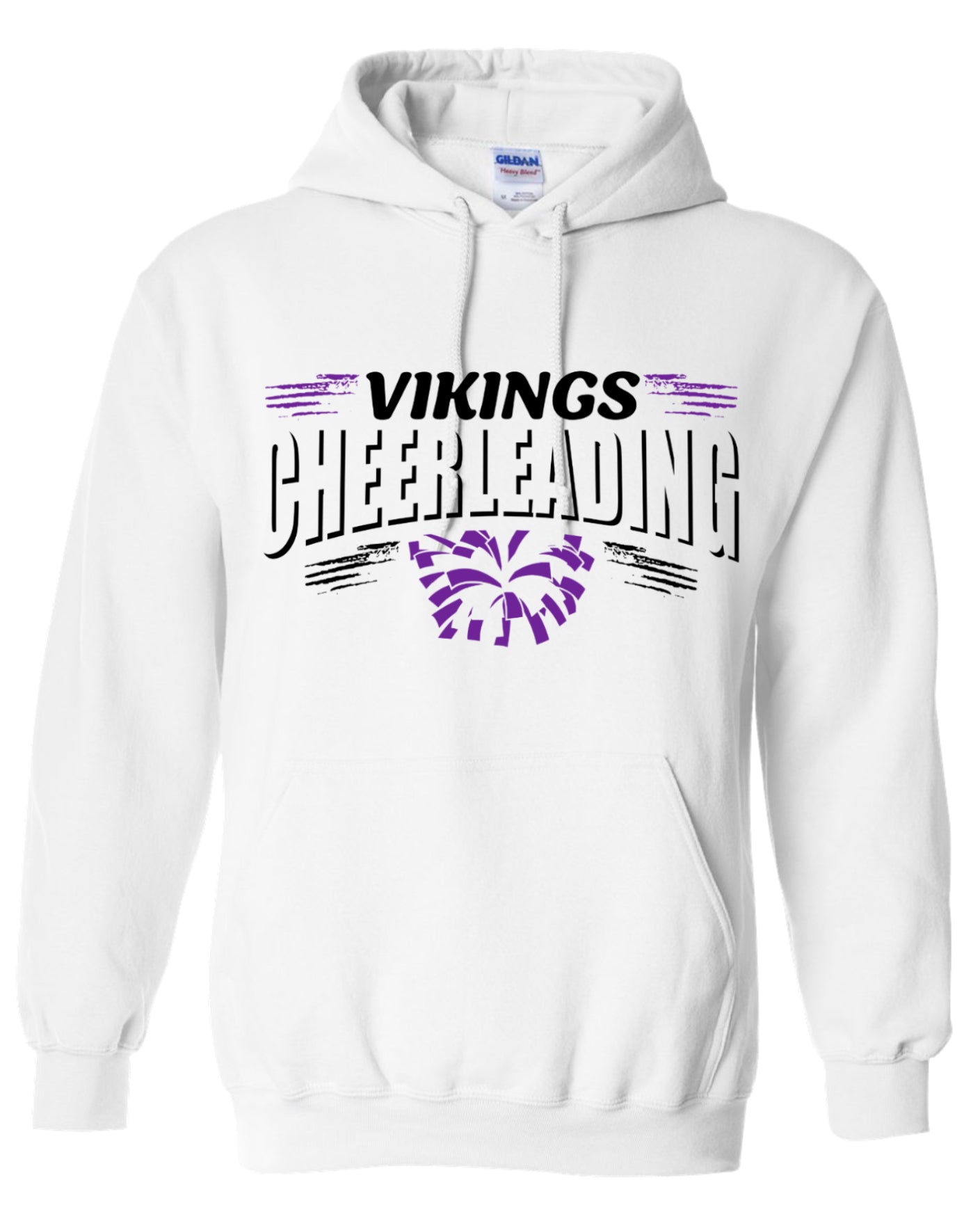 Hoodie White Cheer Banner