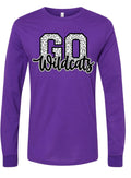 Long Sleeve Purple Wildcats Go Cats