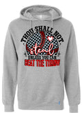 Hoodie Grey Thou Shall Not Steal 1