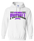 Hoodie White Football Banner Arch