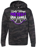 Hoodie Black Camo Lady Vikings 5