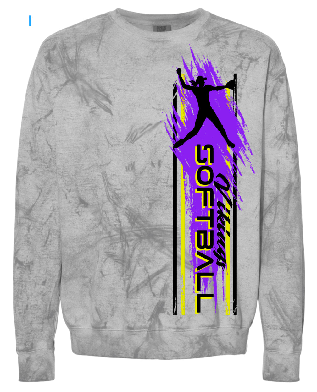 Crew Neck Smoke Softball Player Vert 5