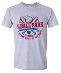 T-Shirt At The Ballpark Gray