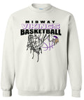Crew Neck Midway Vikings Net White