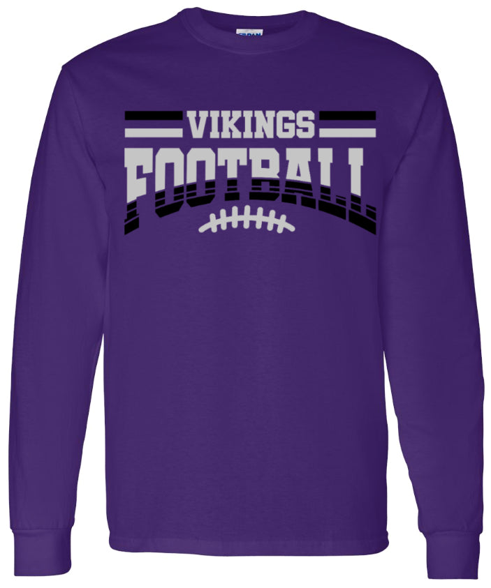 Long Sleeve Purple Football Banner Arch