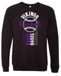 Crew Neck Black Viking BB Vert Badge 12
