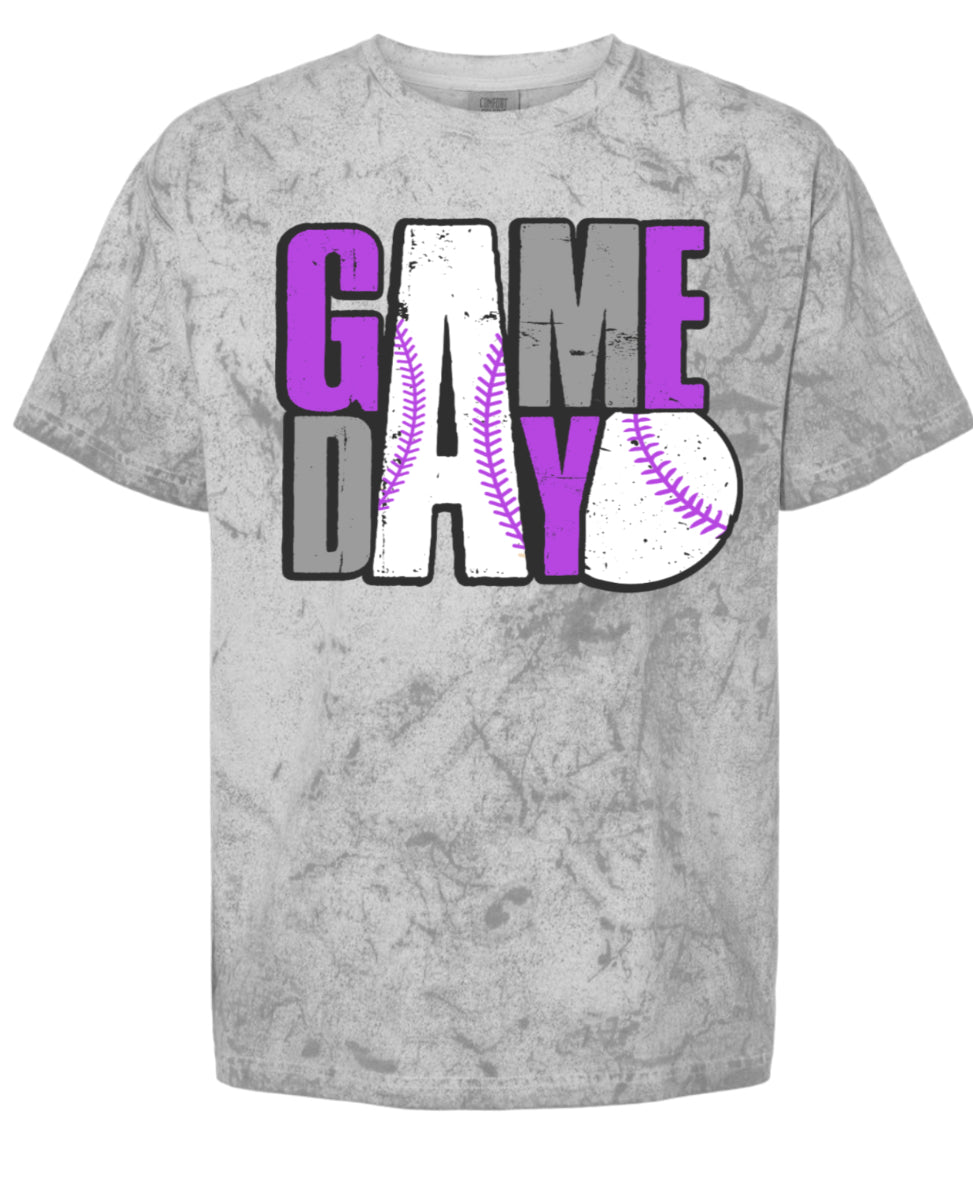 T-Shirt Smoke Game Day Baseball Stack 5