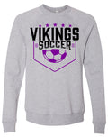 Crew Neck Grey Viking Pennant 19