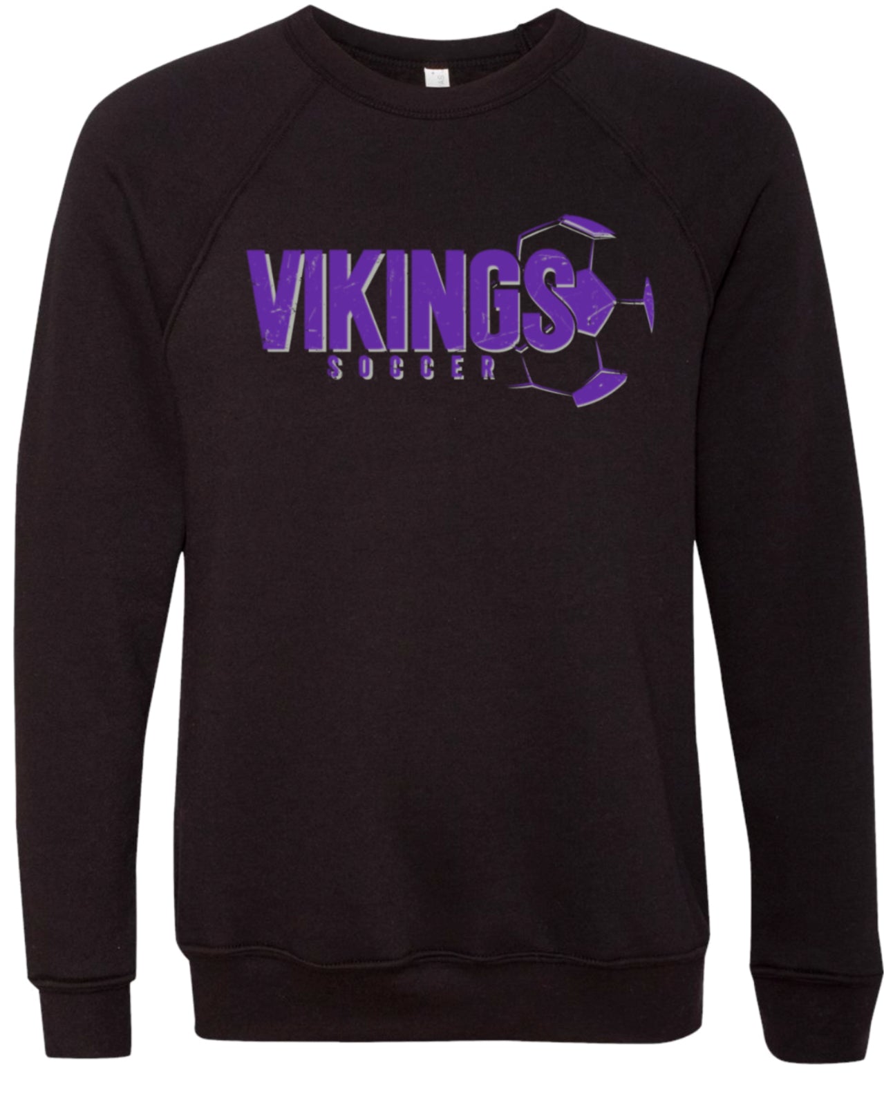 Crew Neck Black Viking Soccer Right 17