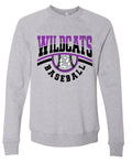 Crew Neck Gray Wildcats Baseball