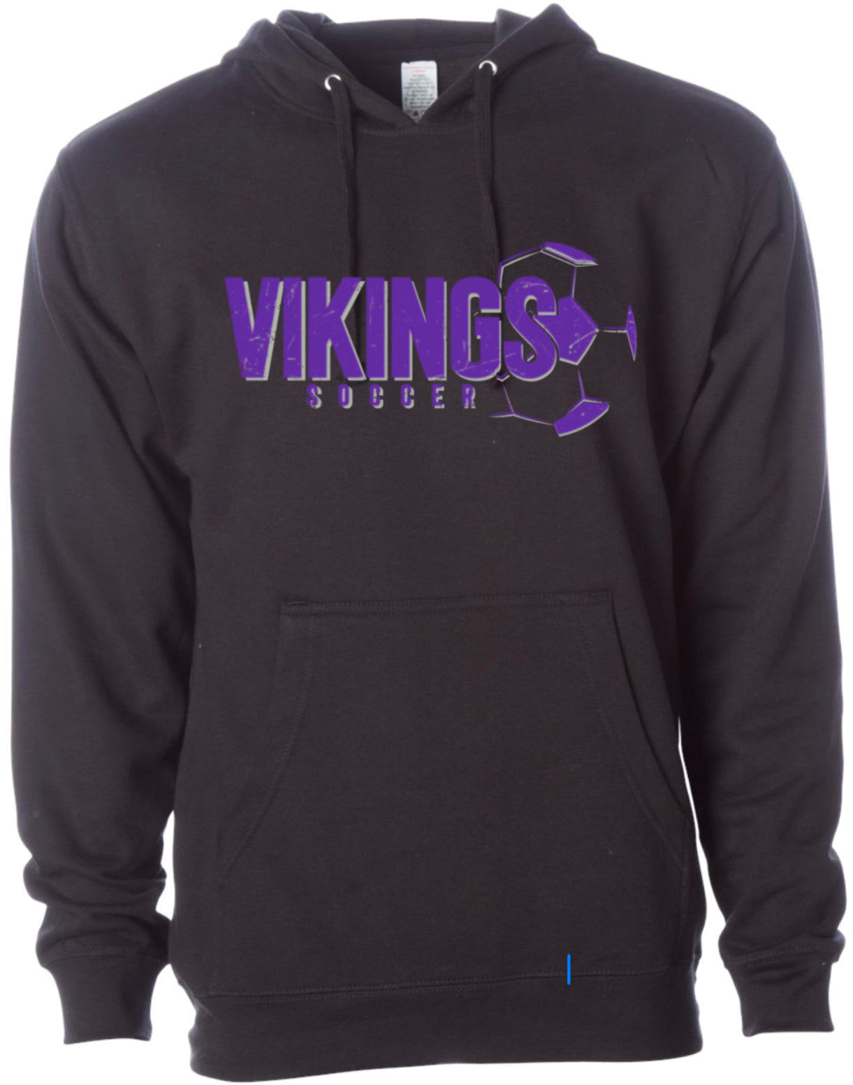 Hoodie Black Viking Soccer Right 20