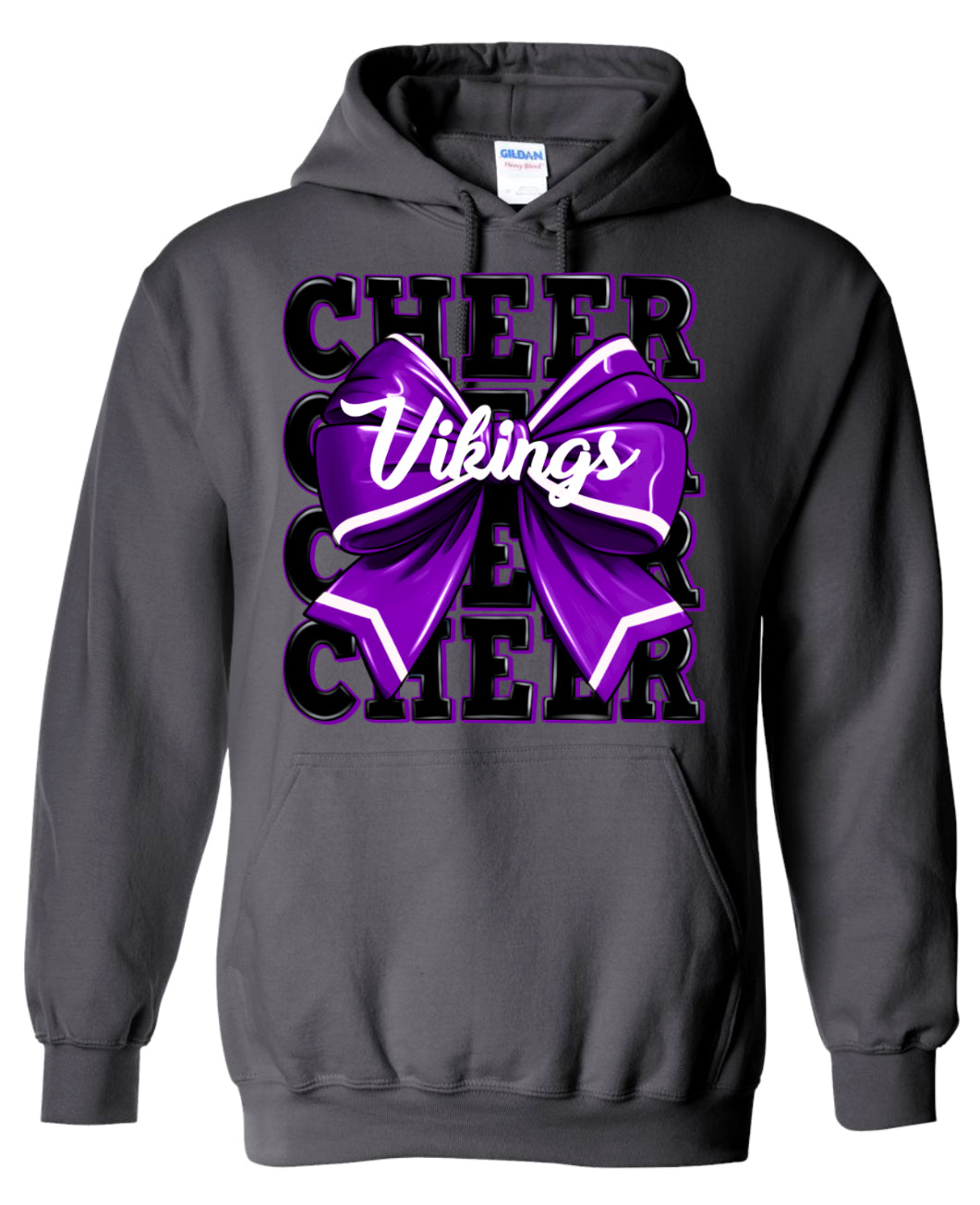 Hoodie Charcoal Cheer Repeat
