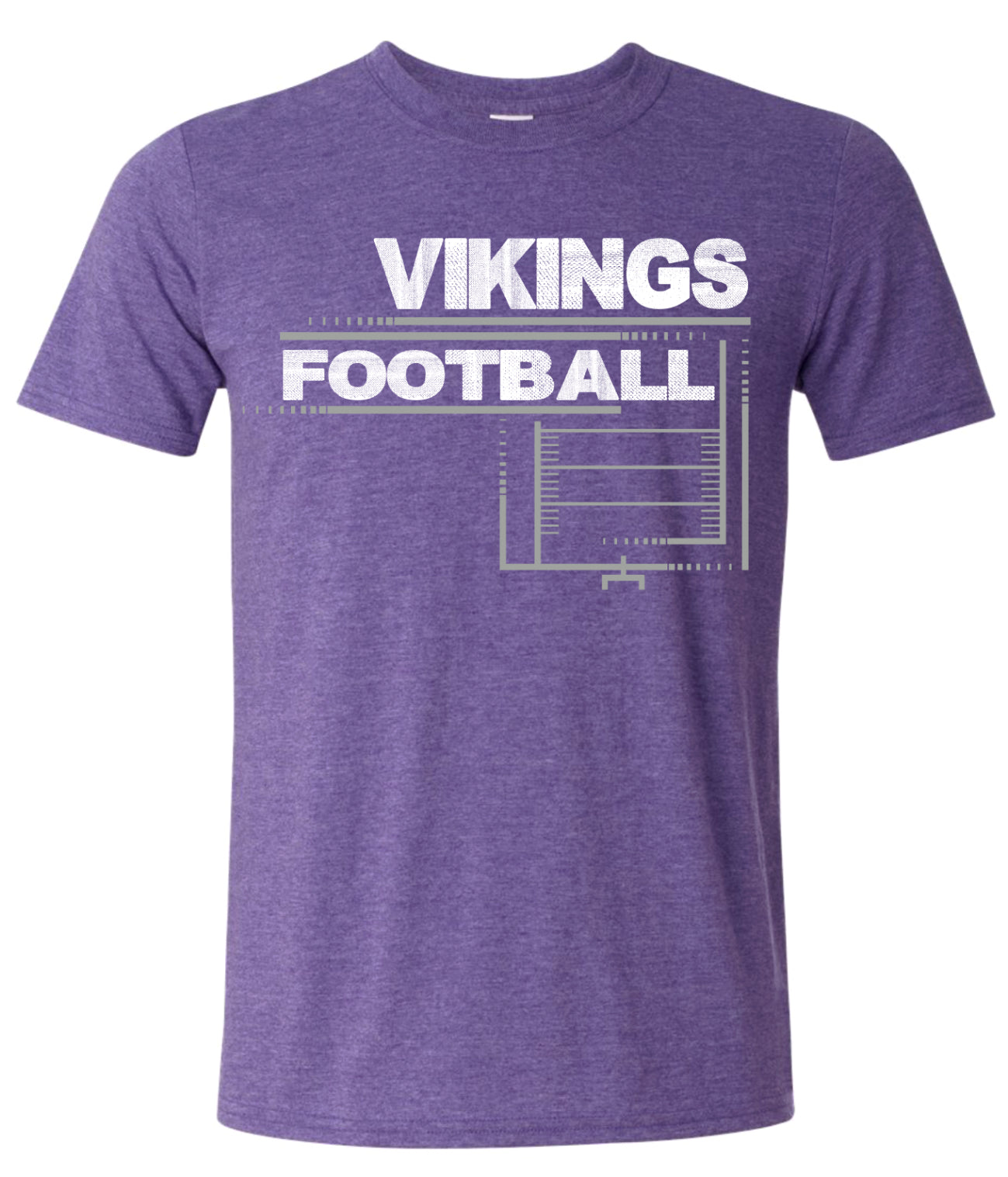 T-Shirt Heather Purple Field Football