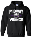 Hoodie Black Helmet Stripe