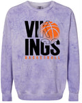Crew Neck Vikings Basketball Stack Purple Smoke
