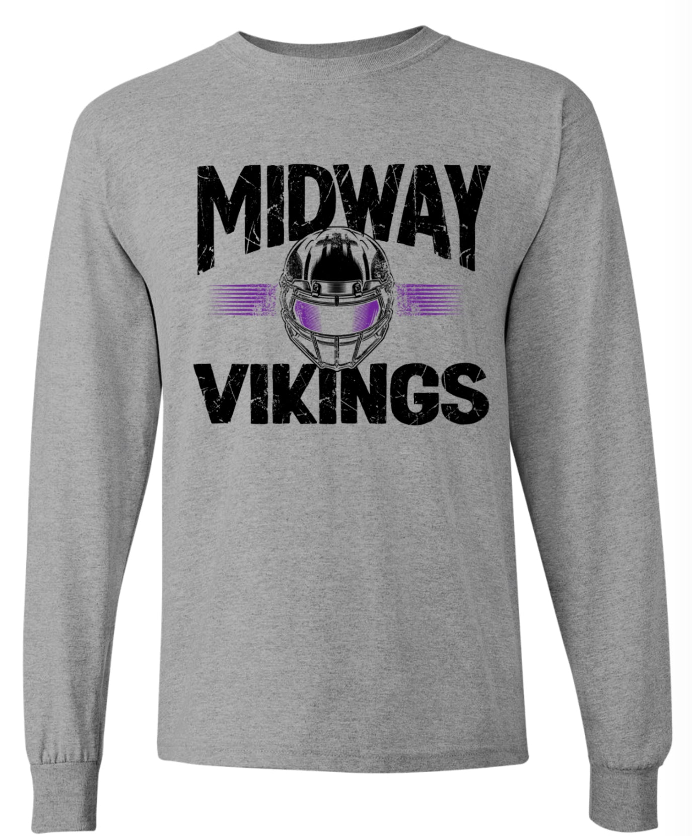Long Sleeve Sport Grey Helmet Stripe