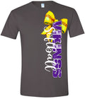 T-Shirt Charcoal Viking Softball Vert Bow 10