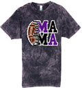 T-Shirt Black Acid Football Mama Stacked