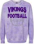 Crew Neck Purple Smoke Face Mask