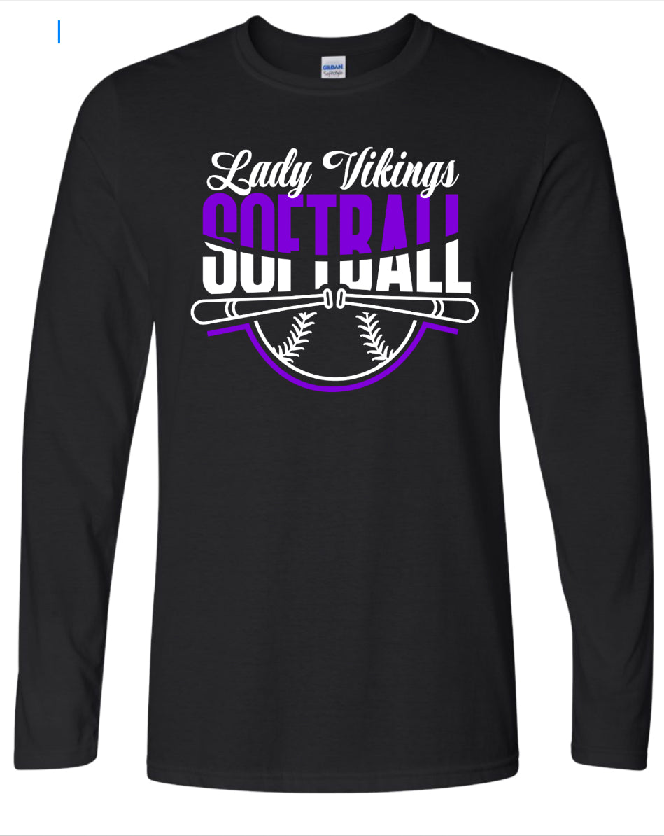 Long Sleeve Black Lady Vikings 7