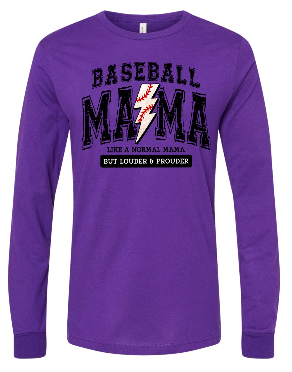 Baseball Mama Long Sleeve Purple