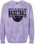 Crew Neck Viking Basketball Glitter Purple Smoke