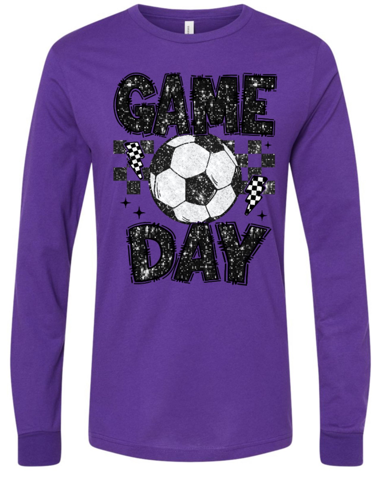 Long Sleeve Purple Retro Game Day 8
