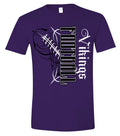 T-Shirt Purple Vikings Pinstripe