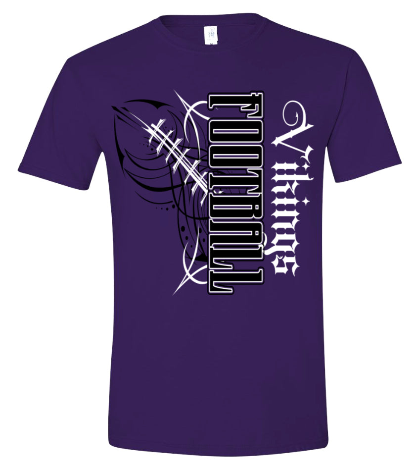 T-Shirt Purple Vikings Pinstripe