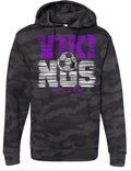 Hoodie Black Camo Viking White Noise 2