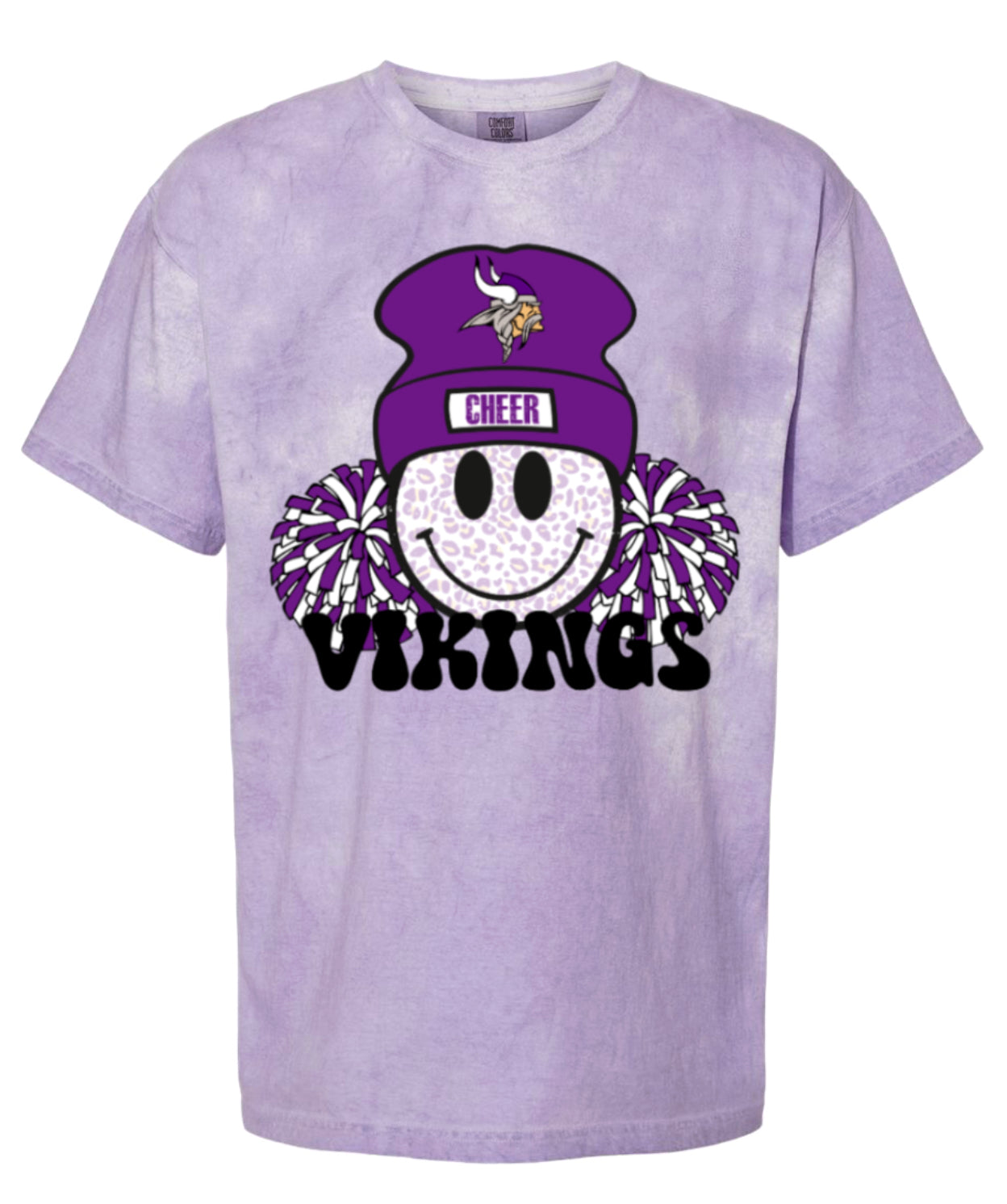 T-Shirt Purple Smoke Smiley Cheer