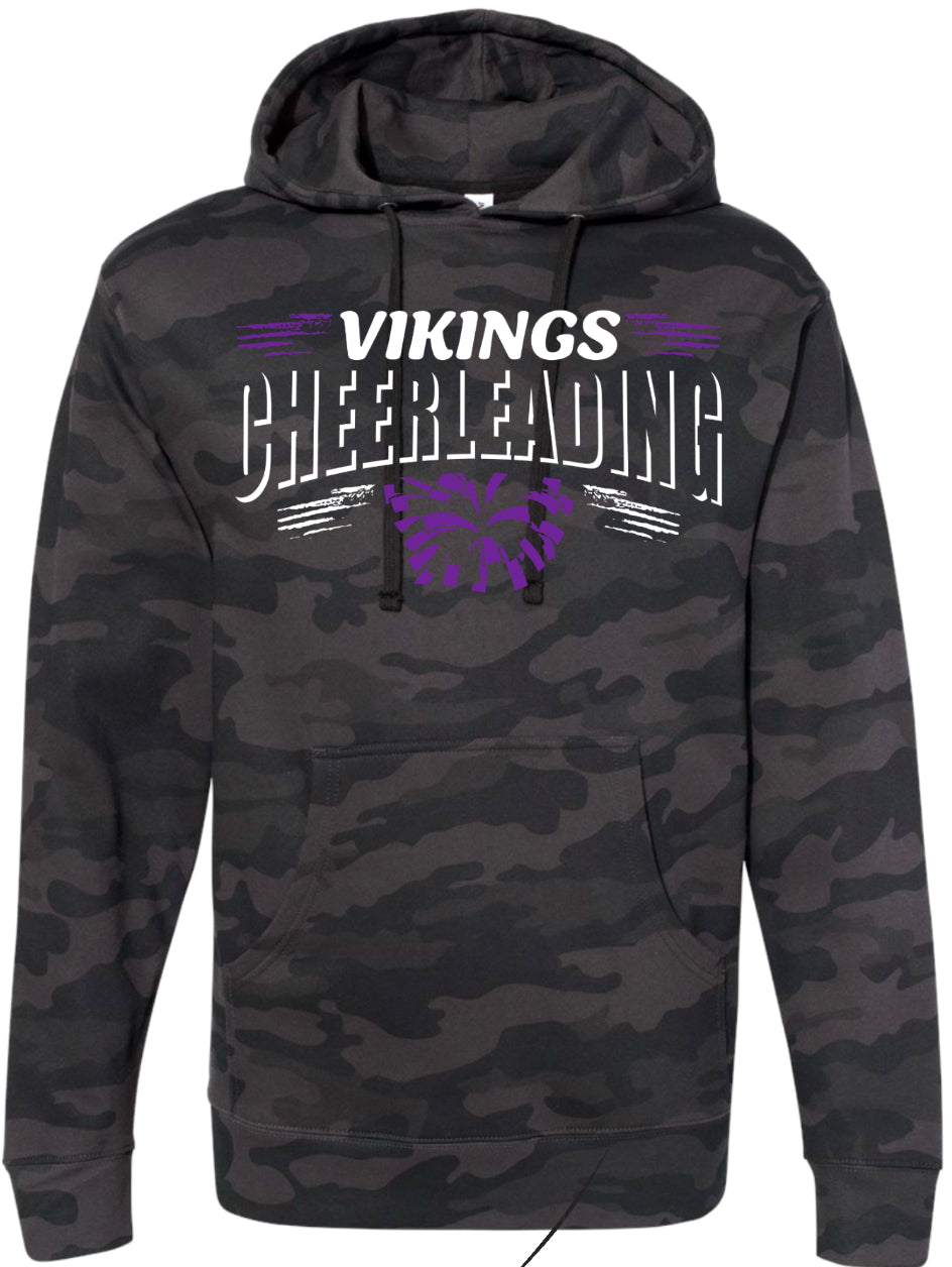 Hoodie Black Camo Cheer Banner