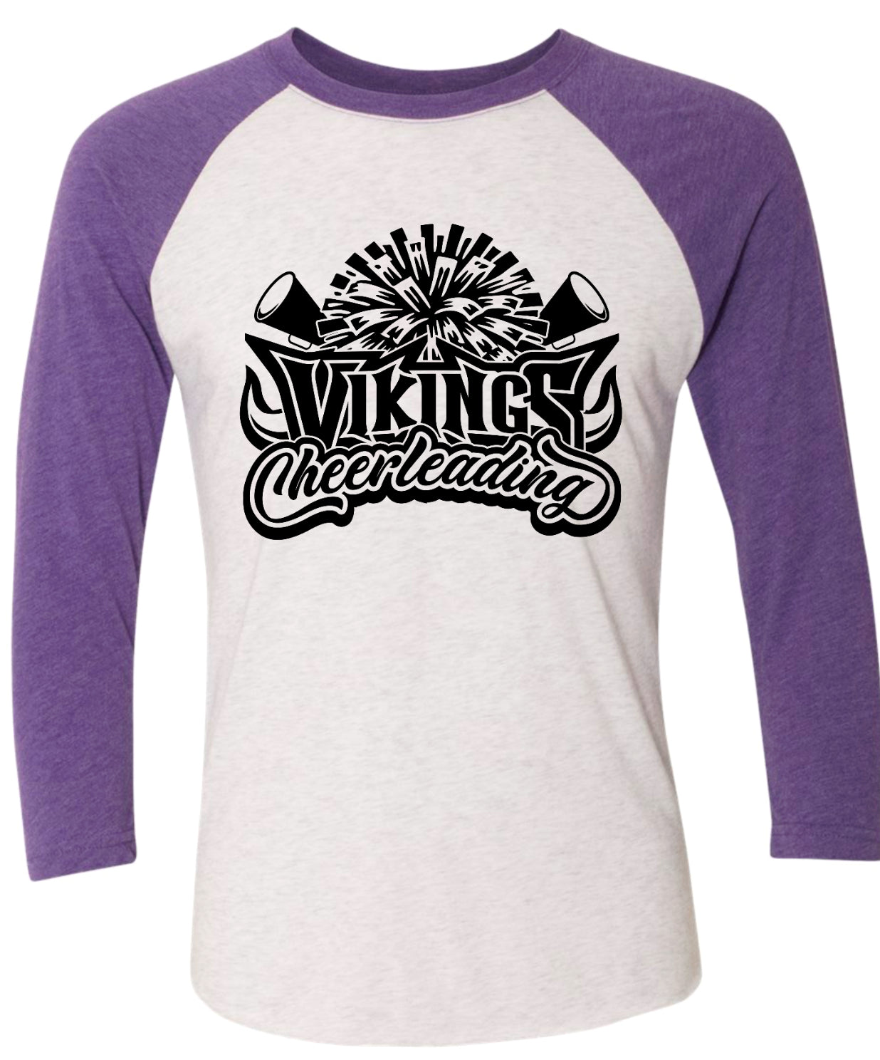 Long Sleeve 3/4 sleeve Vikings Cheerleading