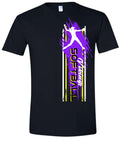 T-Shirt Black Softball Player Vert 9