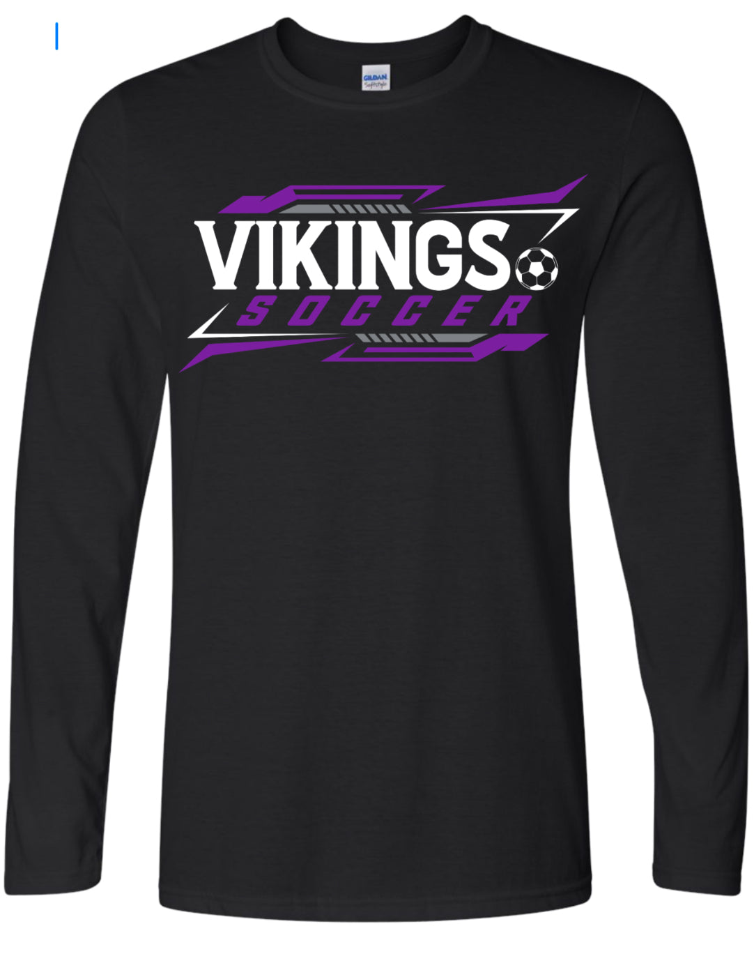 Long Sleeve Black Soccer Tricolor 6