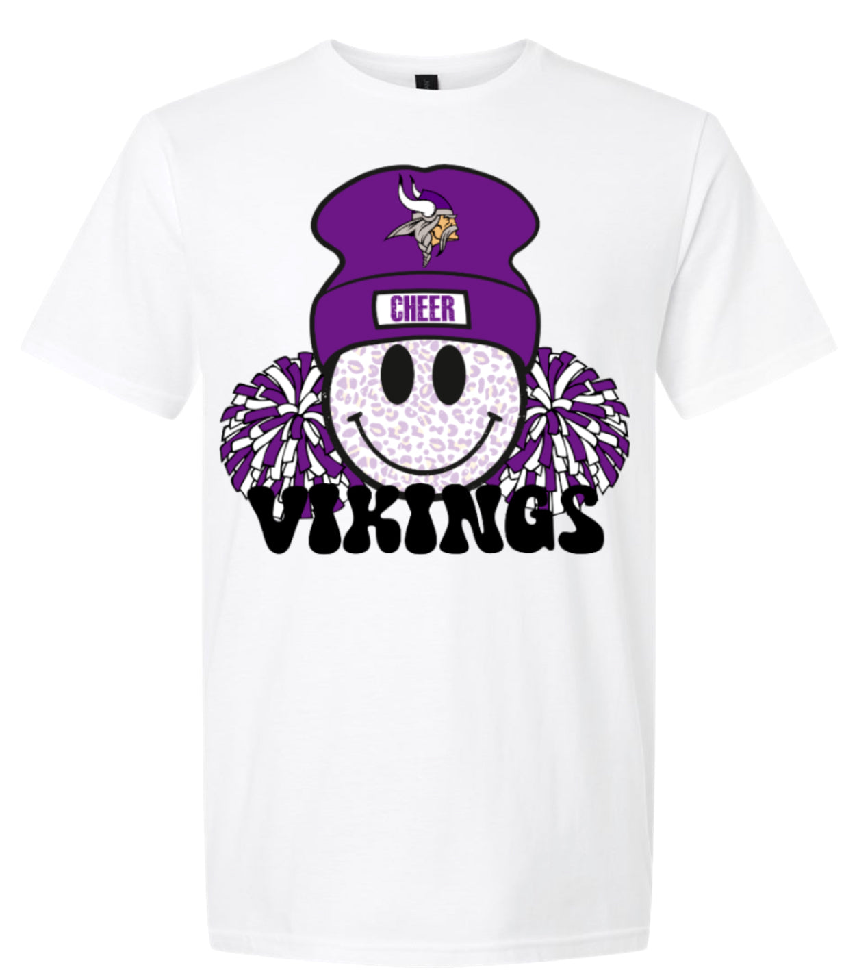 T-Shirt White Smiley Cheer